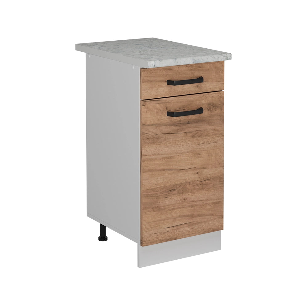 Vicco Mobiletto base per cucina Quercia dorata 40 cm PL Marmo