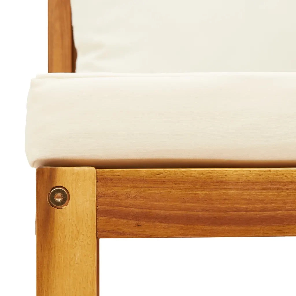 vidaXL Set di divani da giardino 4 pezzi con cuscini in legno di acacia e rattan