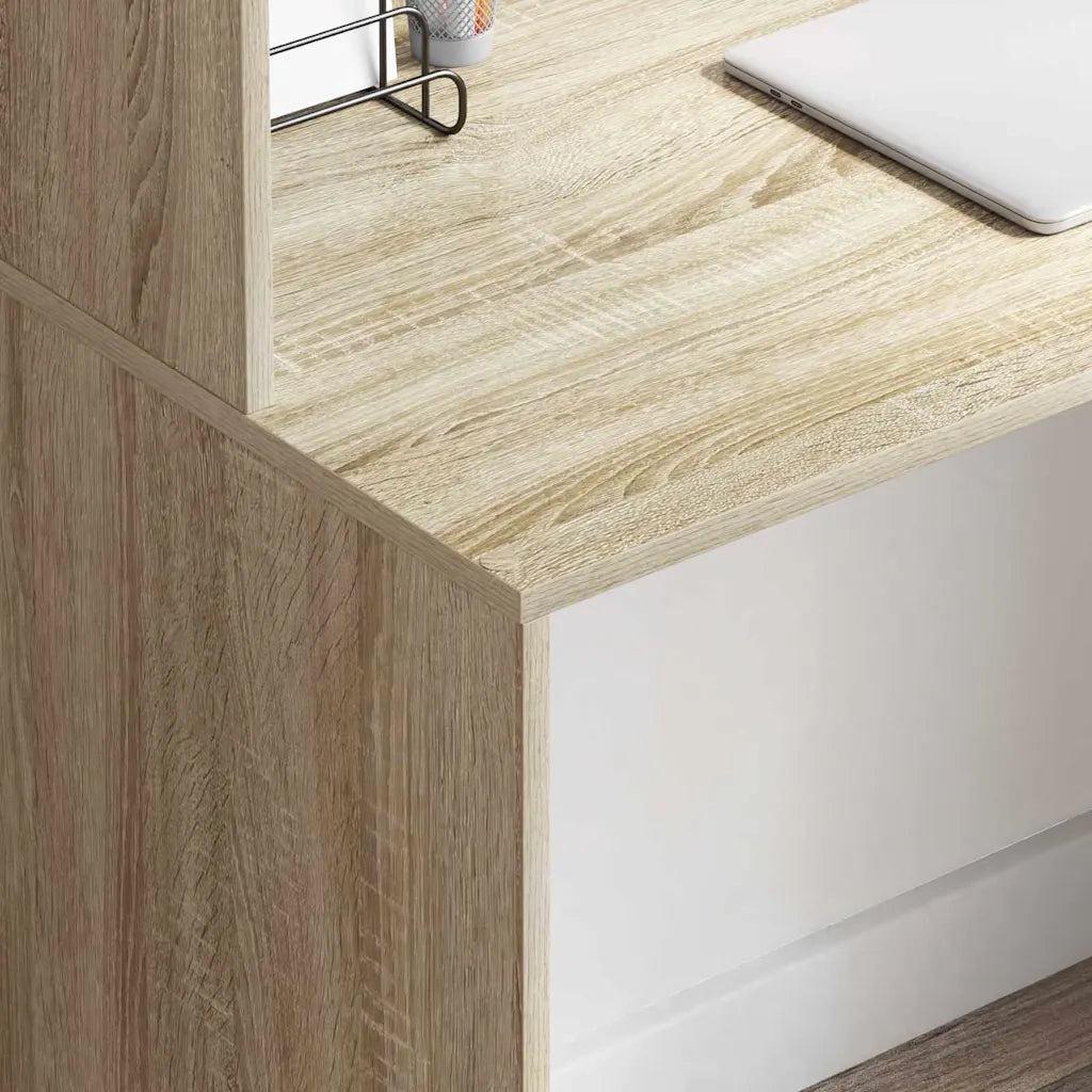 Scrivania rovere sonoma 102 x 50 x 124 cm Legno multistrato 869356