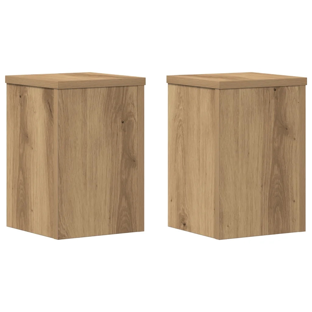 Supporti per Piante 2 pz Rovere 20x20x30 cm in Multistrato