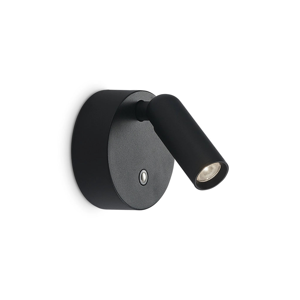 Applique Bean 1 Luce Led 3W Nera