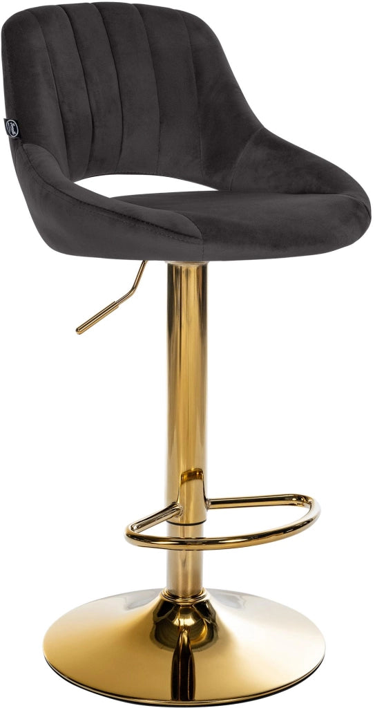 Sgabello da bar Milet velluto oro 6
