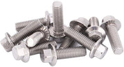 Boutoni a Zeskant M8 - 10 pezzi - Acciaio Inox - Liscio - Per uso DIY - Per produzione edile/industriale - Resistenti alla ruggine e alla corrosione - Viti