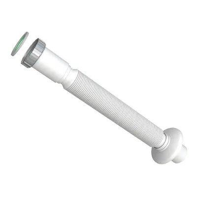 Sifone universale estensibile in plastica con attacco piletta 11/4