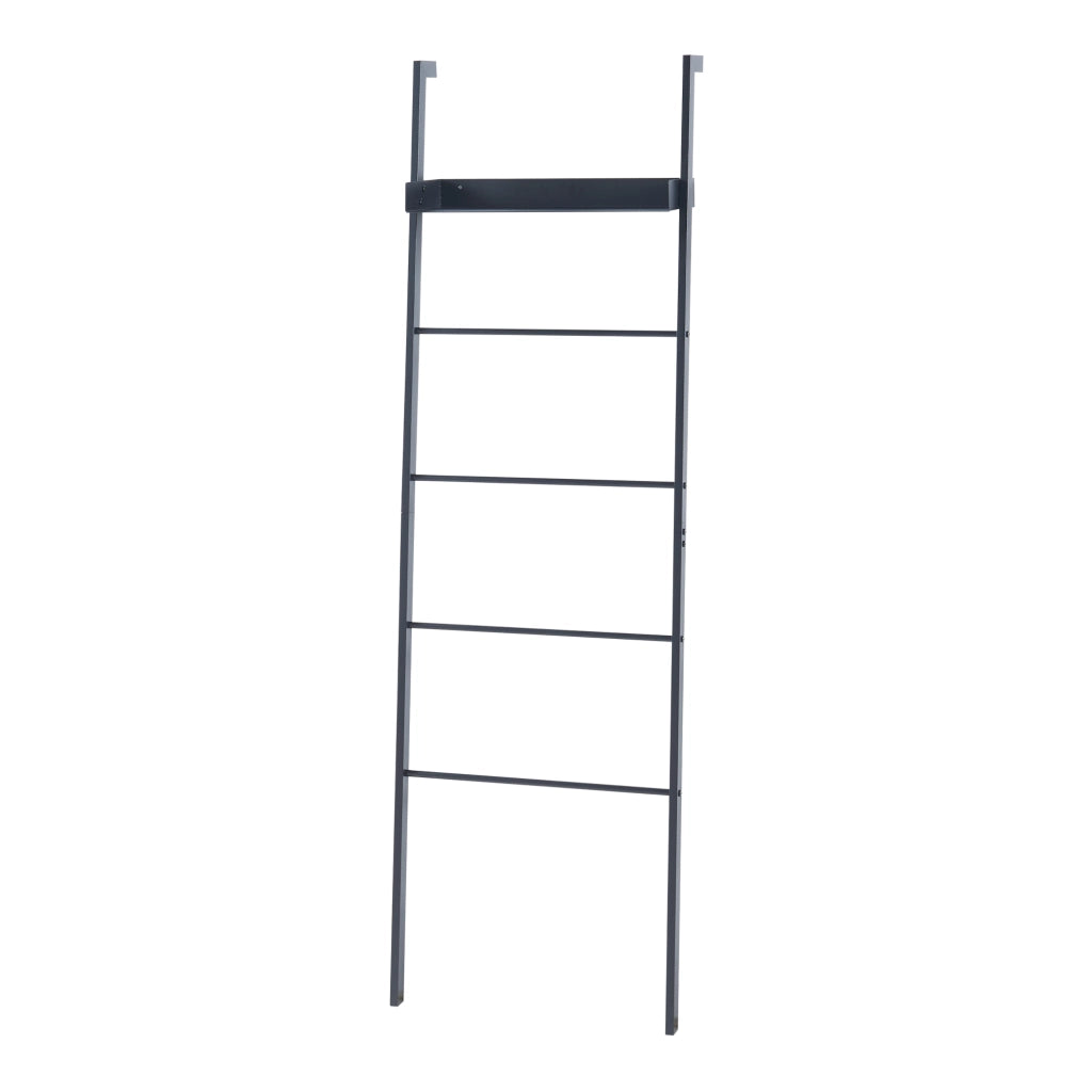 Scaffale Øksnes da Terra a Forma di Scaletta in Acciaio- Nero [en.casa]