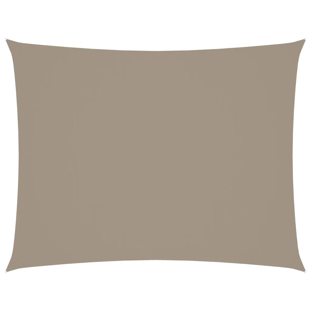 Parasole a Vela Oxford Rettangolare 5x6 m Grigio Talpa