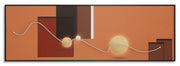 Stampa con LED su Tela Abstract 150x3,5x50 cm in Tela e Plastica e MDF Multicolor