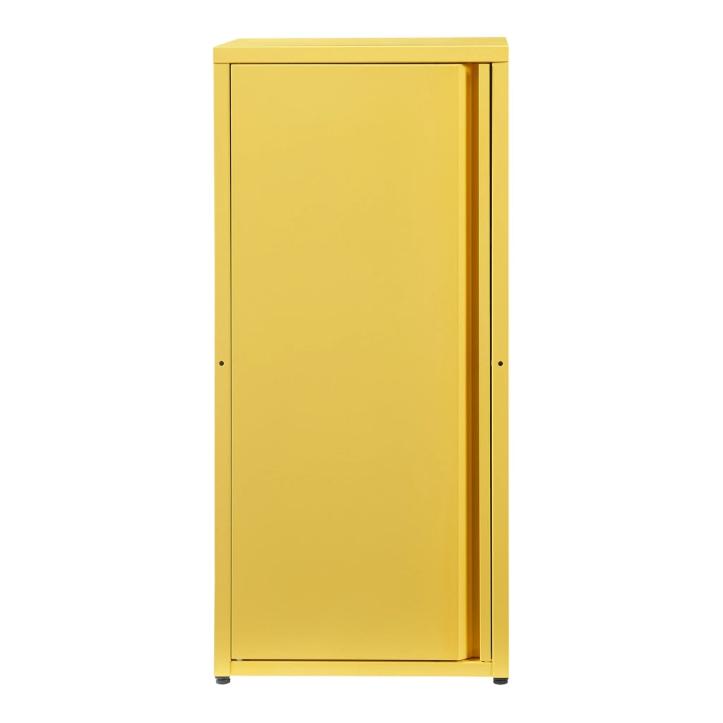 Armadio a Colonna Burlöv in Metallo Mobile per Archivio 88 x 40 x 35 cm Giallo [en.casa]