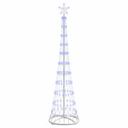 Albero di Natale LED-Luci decorative natalizie con 230 LED Blu 51 x 51 x 190 cm Metallo
