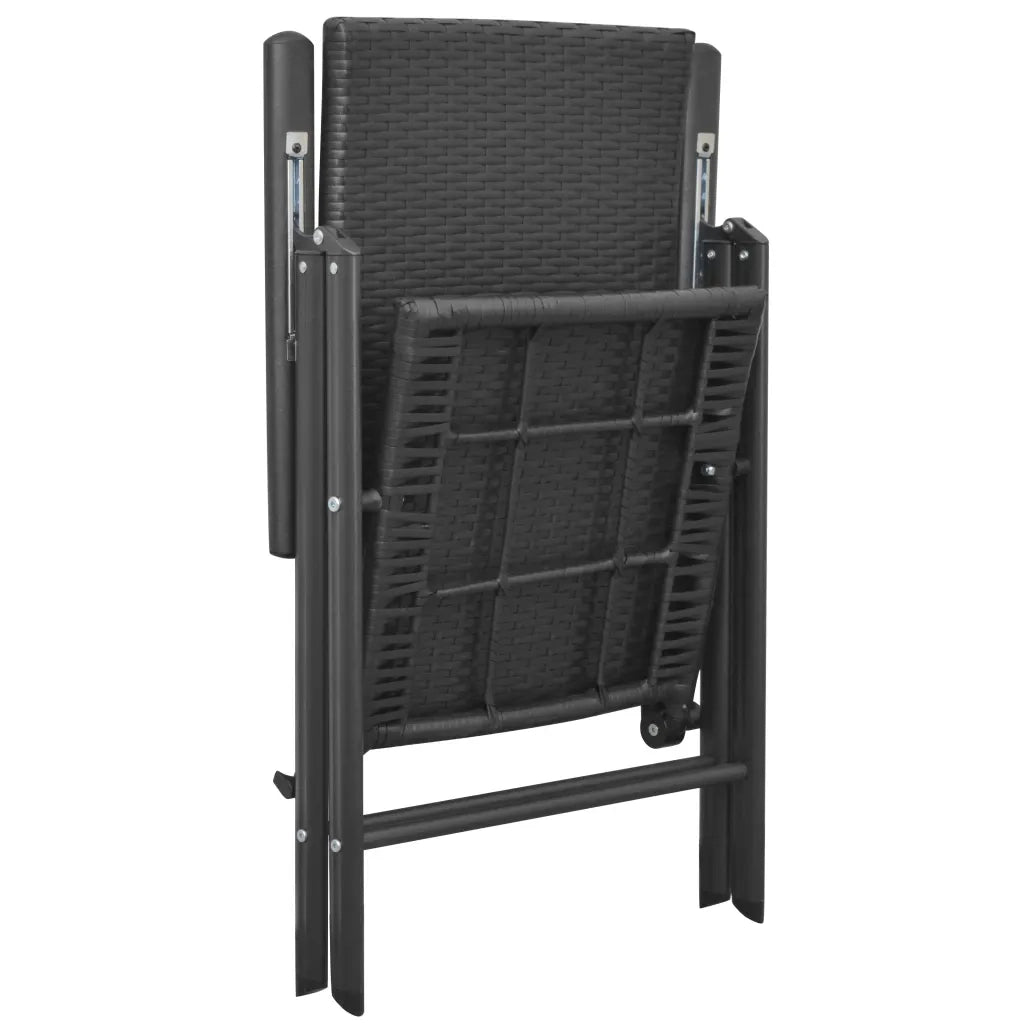 Set da Pranzo da Giardino 3 pz Nero 3060058