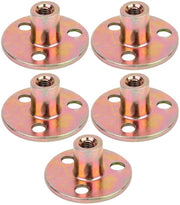 Set di Flangia 5 pezzi M6/M8/M10 - Flangia a 3 fori - Acciaio galvanizzato - Duraturo - Inox - Progettata in un'unica forma - Flangia di fissaggio