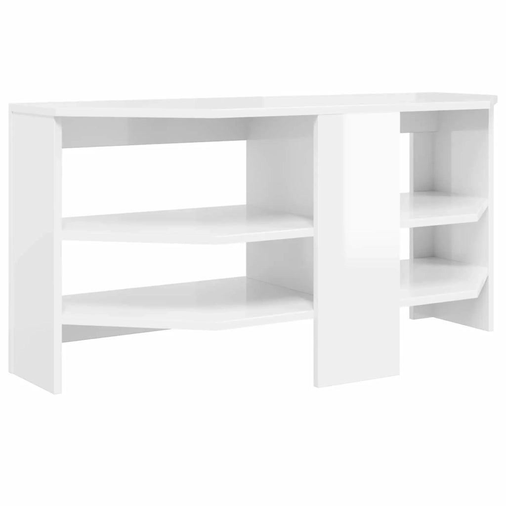 MobileTVAngolare 102 x 40,5 x 45 cm Bianco ad Alto Lucido 889779