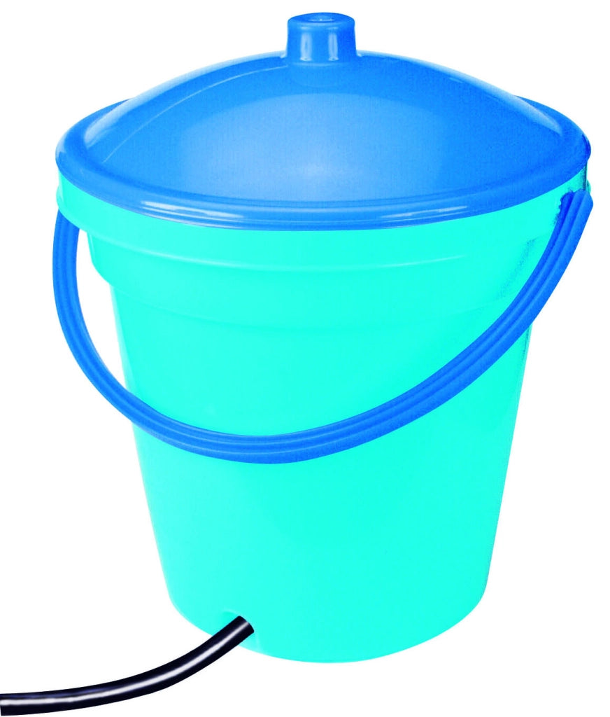 SERBATOIO IN PLASTICA CON MANICO + COPERCHIO Ø cm. 37x41 h  lt. 18