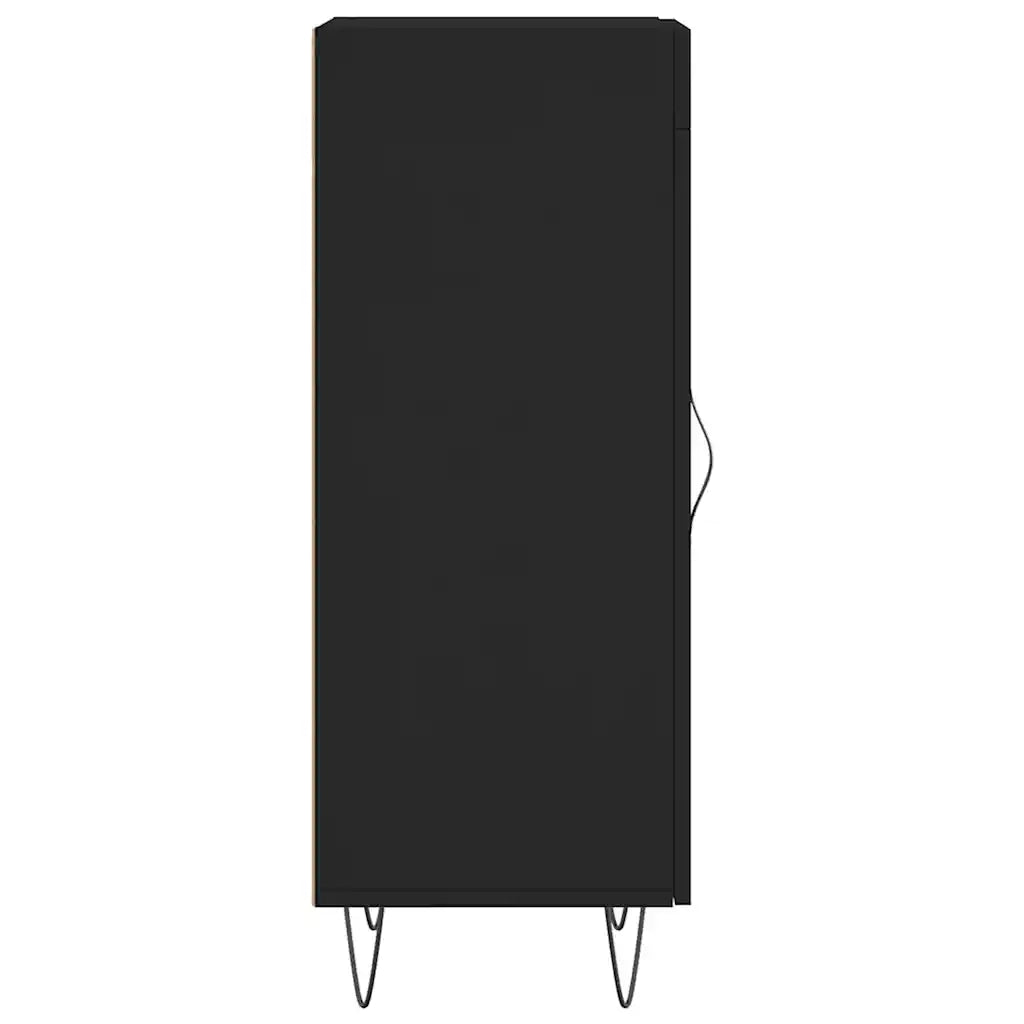 Credenza | Madia | Buffet da pranzo | Armadio da pranzo Nero 34,5x34x90 cm in Legno Multistrato