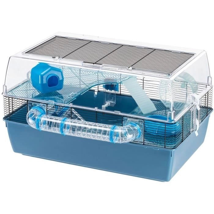 Gabbia - FERPLAST - DUNA FUN LARGE - 3 livelli - 71,5 x 46 x 41 cm - Blu