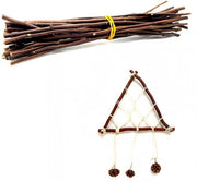 Set di Stuzzicadenti in Legno 25 Pezzi - Materiale per Fai da Te per Bambini - Manufatti Artigianali - Accessori per Fotografia - Arte Manuale - Legno Naturale