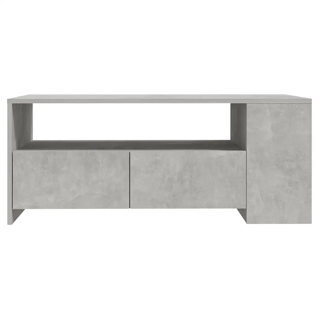 Tavolino salotto | Tavolino da caff¨¨ | Tavolino da Soggiorno Grigio Cemento 102x55x42 cm Legno Compensato