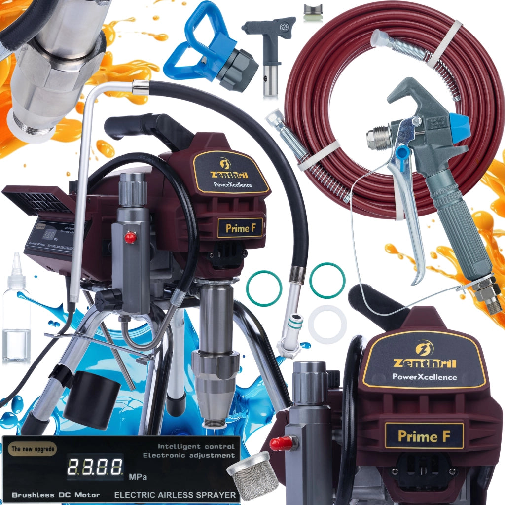 Pompa Airless Zenthril Prime F – 2800W, 20MPa, 4L/min | Tecnologia ZenControl, Motore Brushless, Display LCD