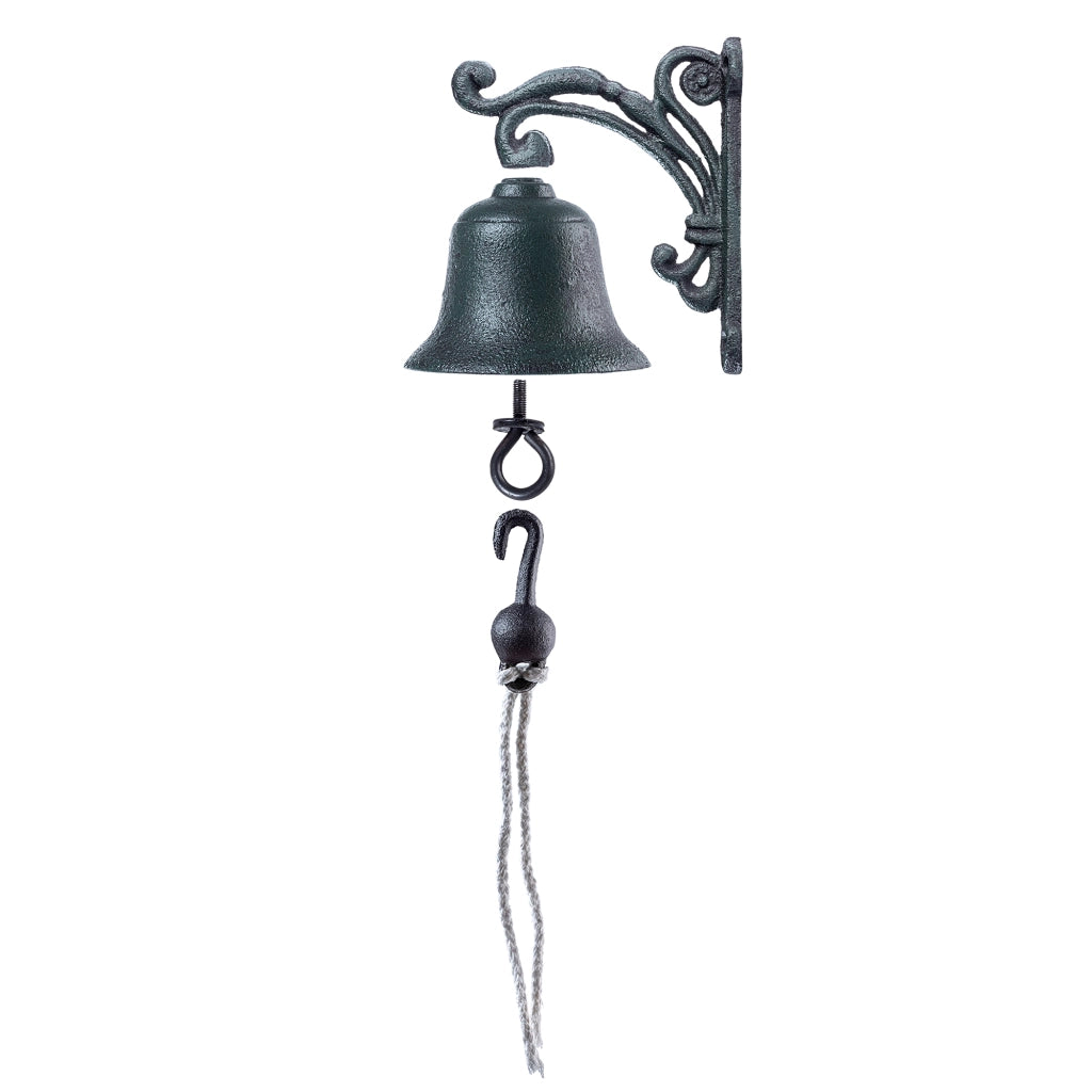Campanello in ghisa KADAX per porte da giardino, campanello decorativo in stile retrò.