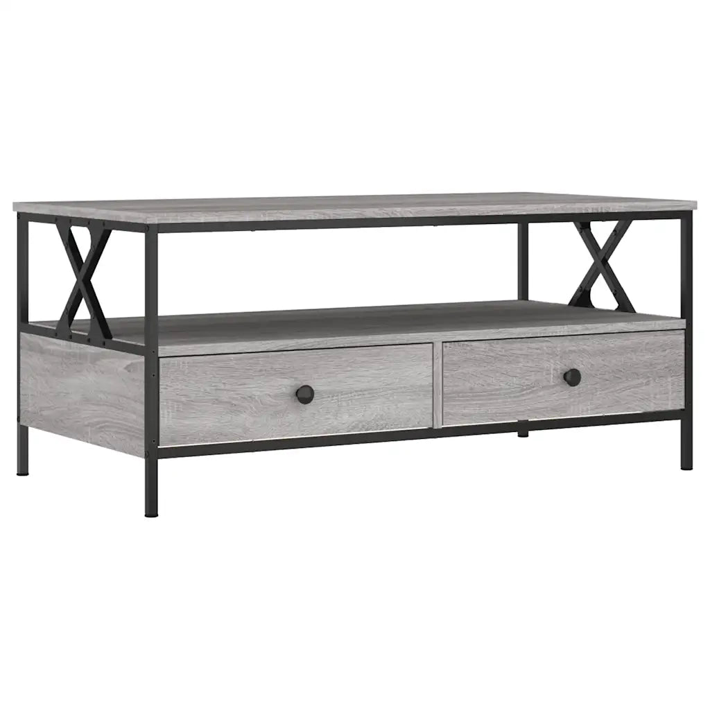 Tavolino da salotto | Tavolino da caff¨¨ | Tavolino da Soggiorno Grigio Sonoma 100x51x45cm Legno Multistrato