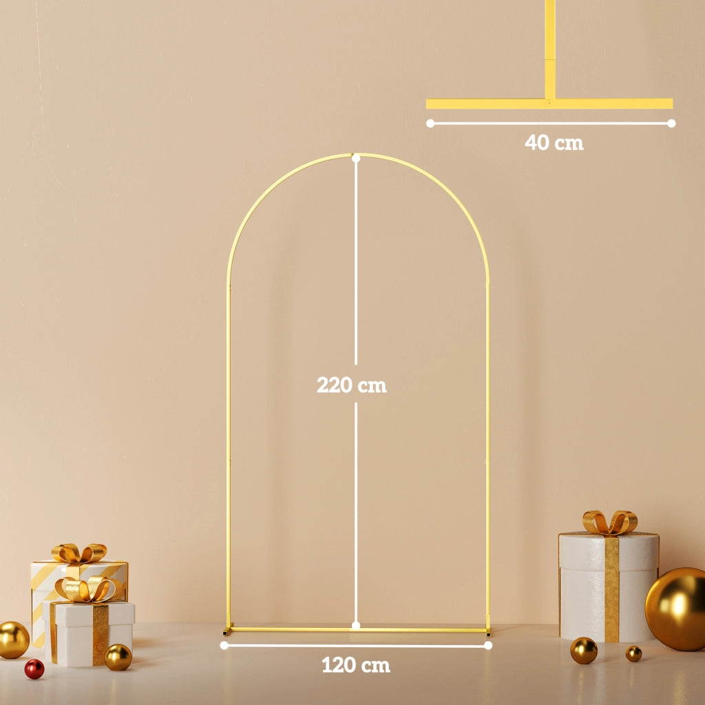 Arco da Giardino in Metallo per Rose ¨C zephmum ¨C Dorato 120x40x220 cm