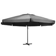 Ombrellone da Esterni con Palo in Alluminio 600 cm Antracite  cod mxl 15019