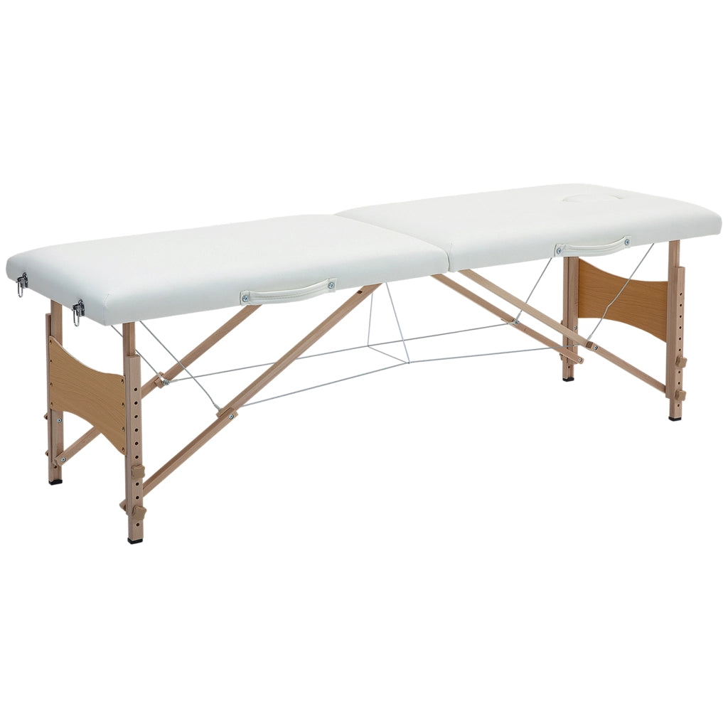 Poltrona Massaggiante Pieghevole ¨C zephmum ¨C 186x60x61-87 cm Crema