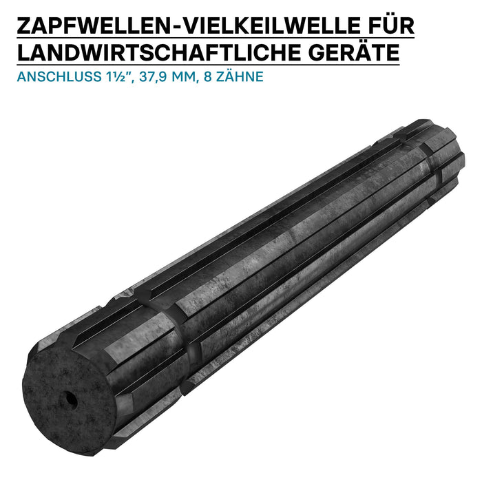 Profilo scanalato per albero cardanico GT2 Giunto scanalato 300 mm 8-32x38x6 Trattore Cardano