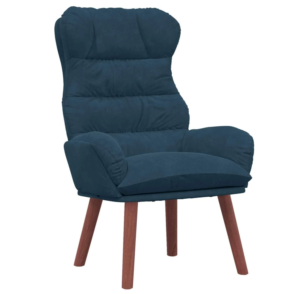 Poltrona-Divano Sedia Blu 69 x 74 x 93 cm Velluto 180521