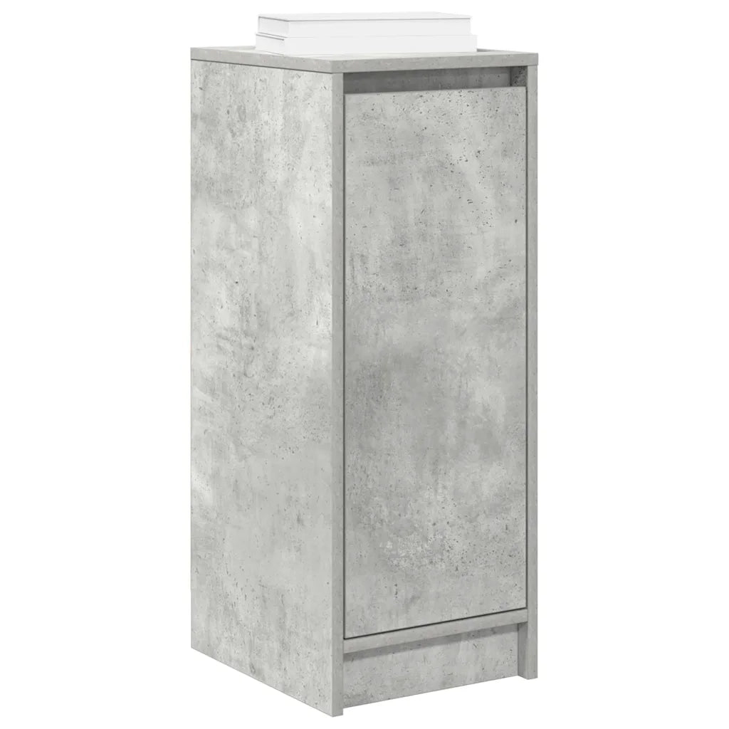 Scarpiera Grigio Cemento 29,5x34x76 cm in Legno Multistrato