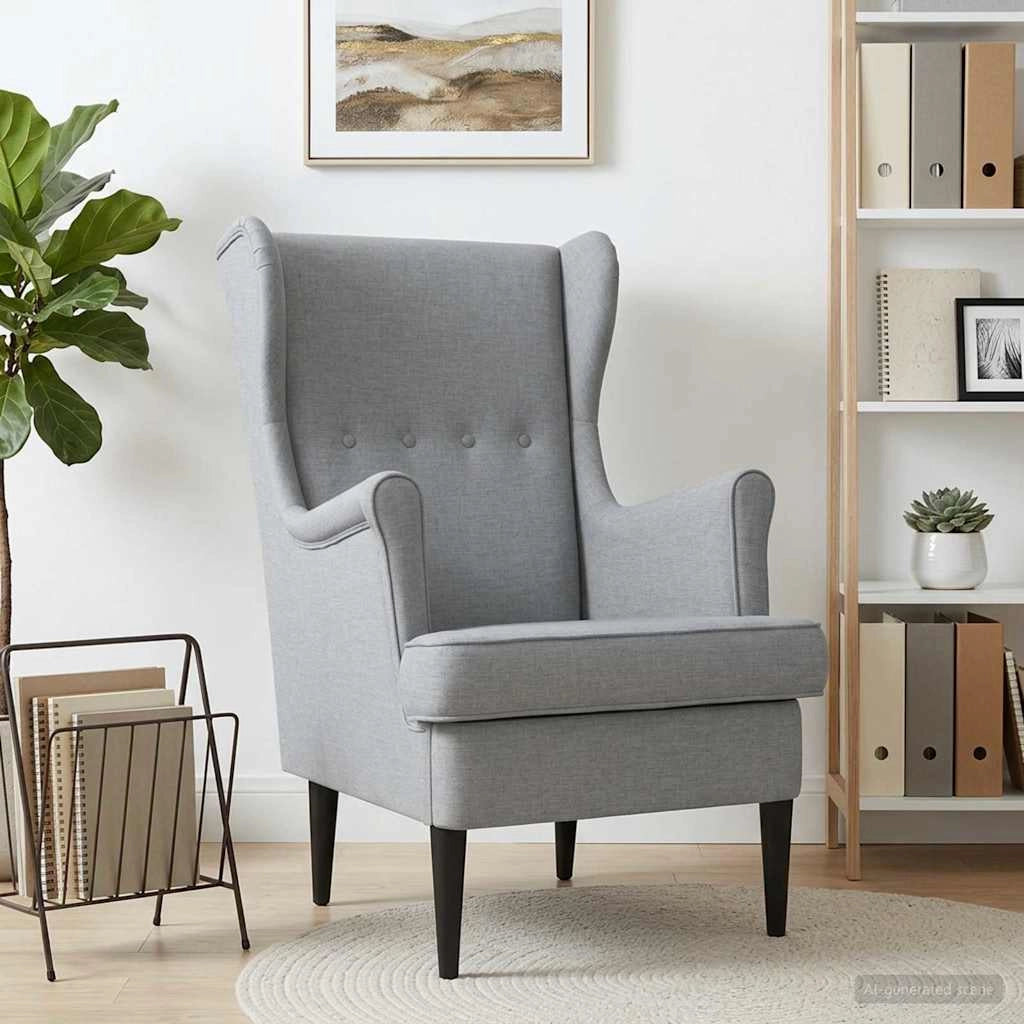 Poltrona Grigio Chiaro Tessuto 42029882