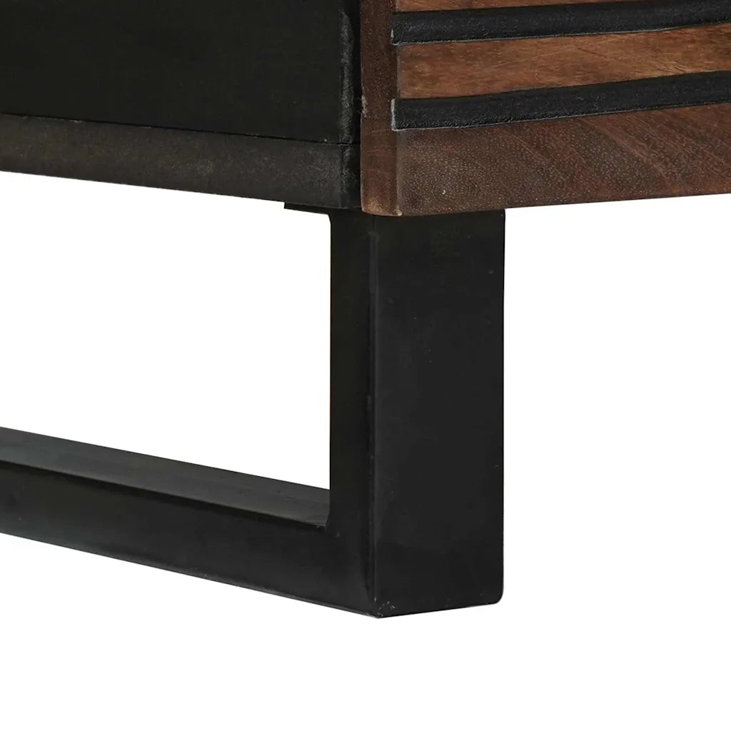 Mobile TV con cassetto-Credenza per TV Noce 80 x 33 x 46 cm Legno multistrato