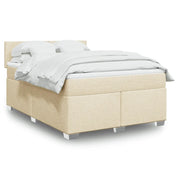 Giroletto a Molle con Materasso Crema 140x200 cm in Tessuto 3285909