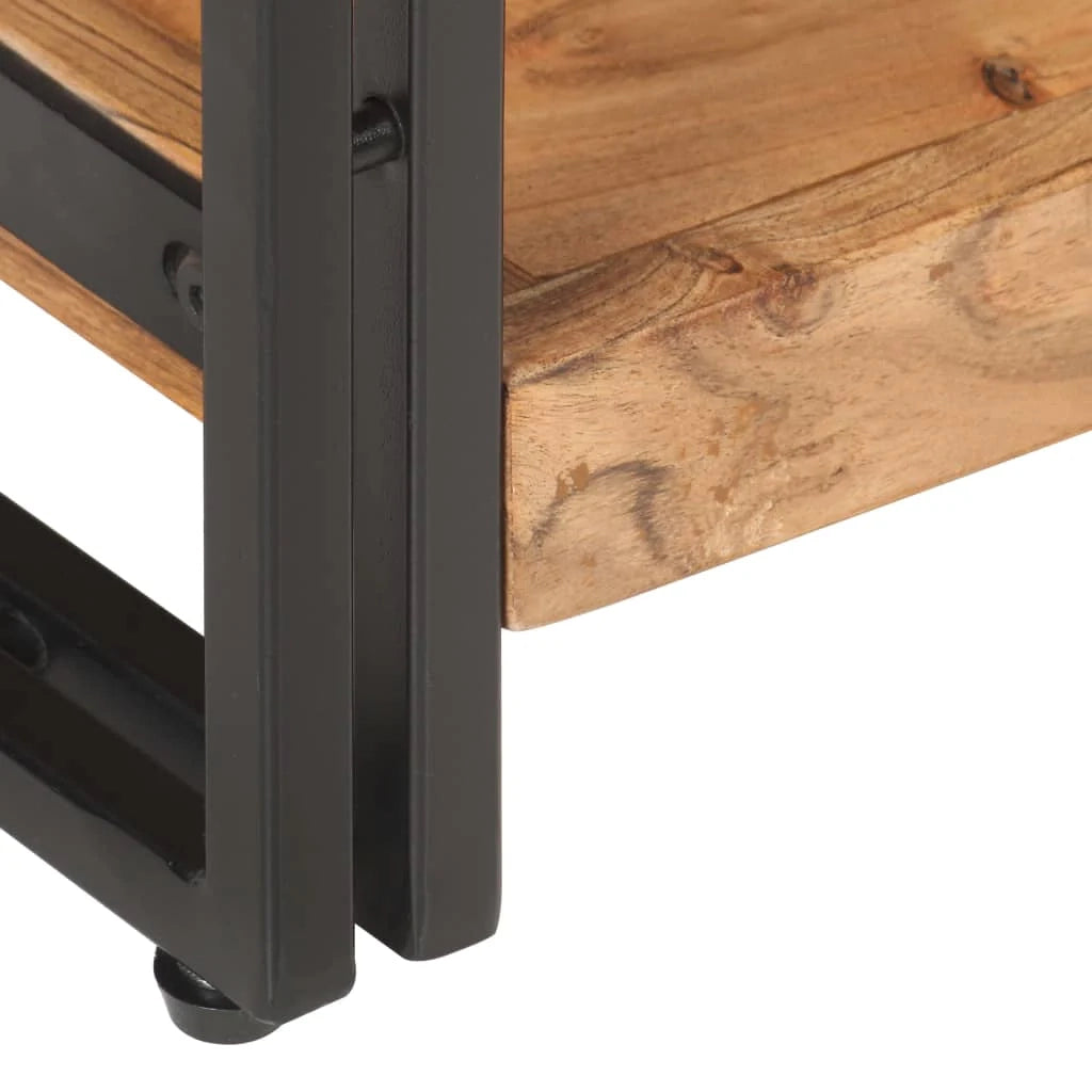 Mobile TV multimediale scaffale TV credenza mobile TV sala da pranzo soggiorno camera da letto 120 x 30 x 40 cm legno massello di acacia marrone 02_0025811