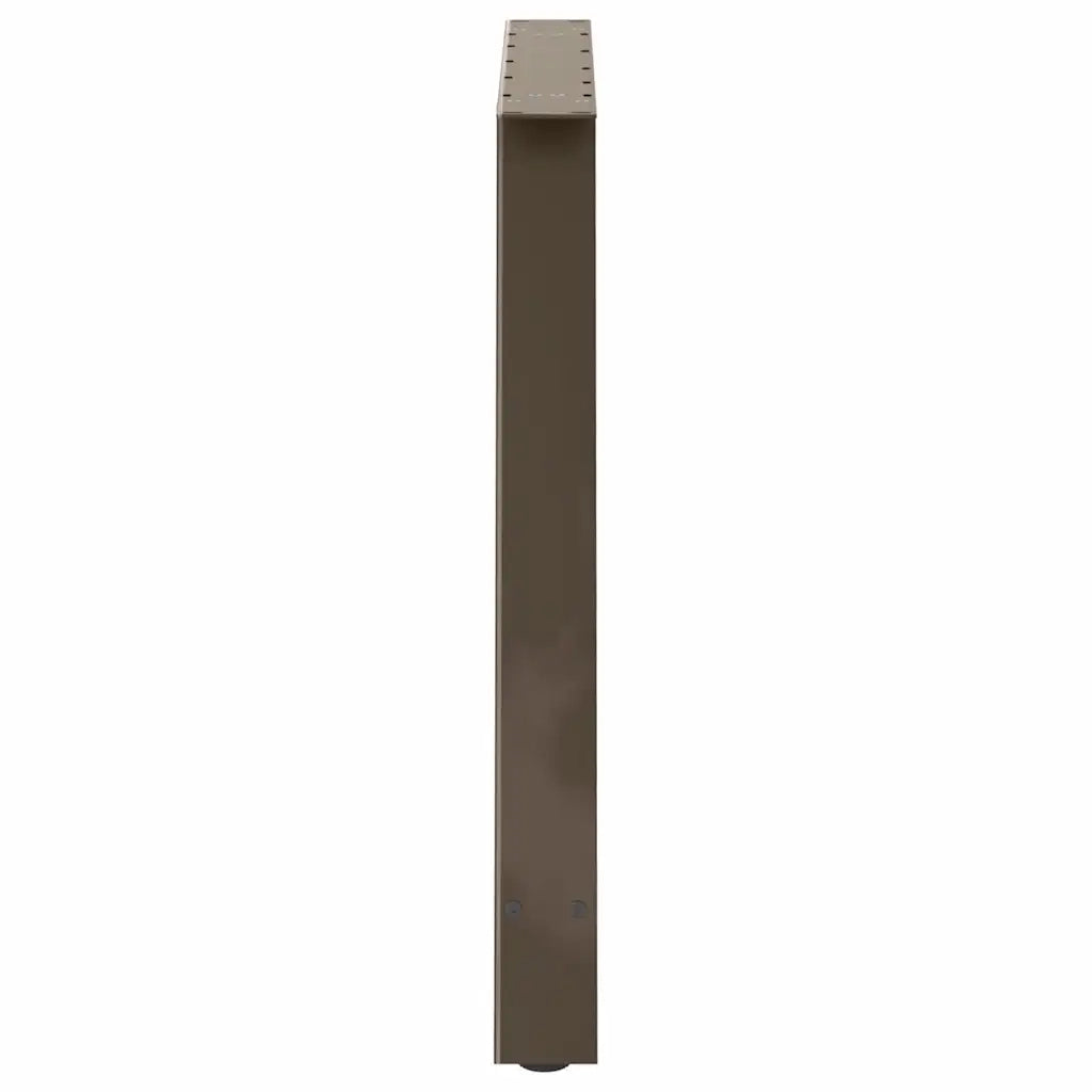 Gambe per tavolo da pranzo a forma di A 2 pz 100x(72-73) cm in acciaio