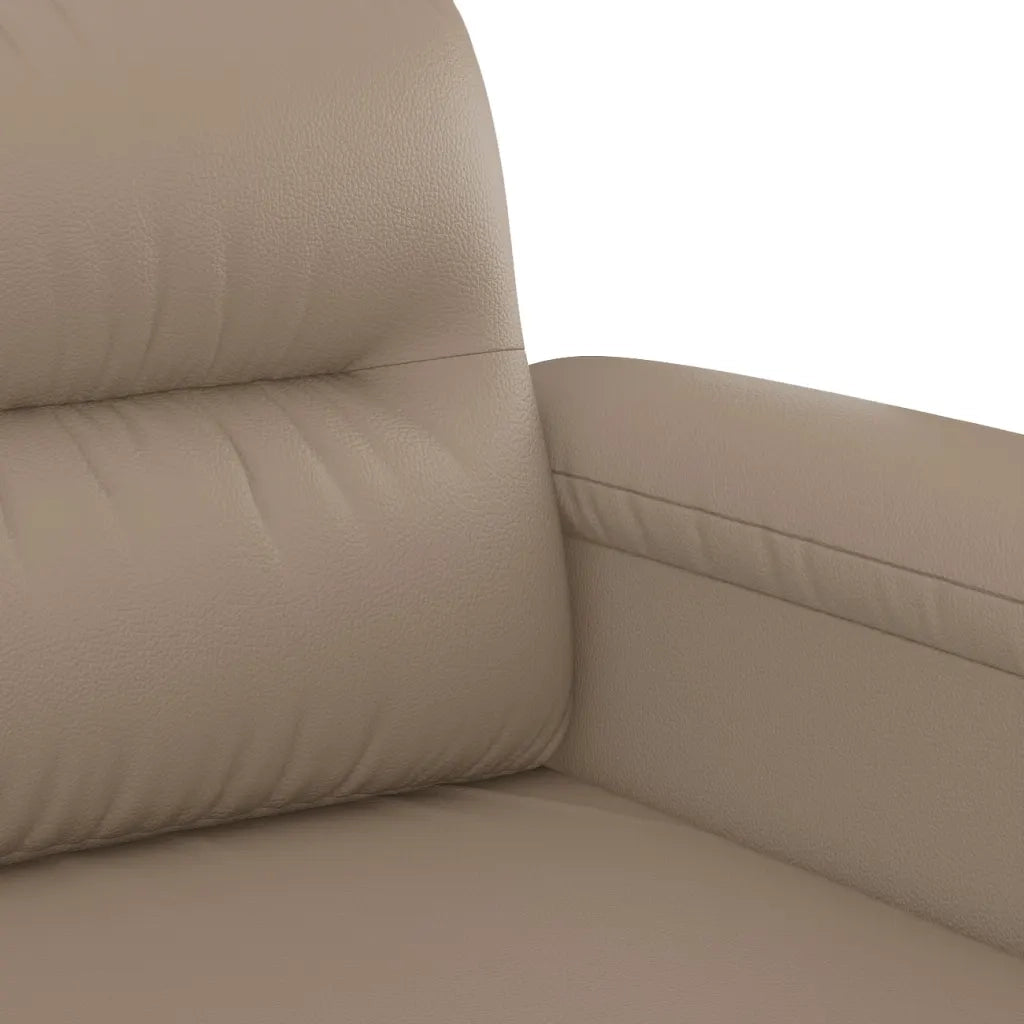 Set di Divani 3 pz con Cuscini cappuccino in Similpelle 3202371