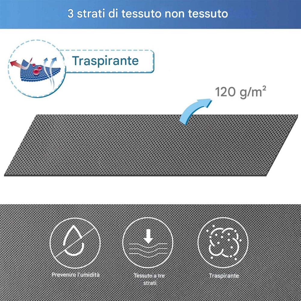 Set 6 Contenitori Pieghevoli 48L con Manici Rinforzati per Vestiti e Trapunte
