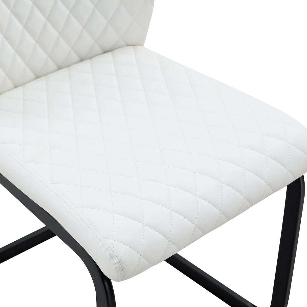 Set tavolo da pranzo e sedie con 1 tavolo rotondo e 4 sedie; 2 ripiani; in MDF e metallo noce; bianco e nero