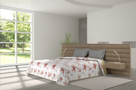 Trapuntino Singolo Doubleface con Stampa Starfish