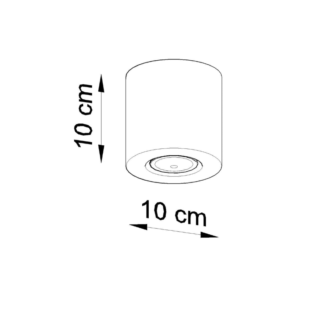 Faretto soffitto Rondeo legno chiaro GU10 Pure Lume