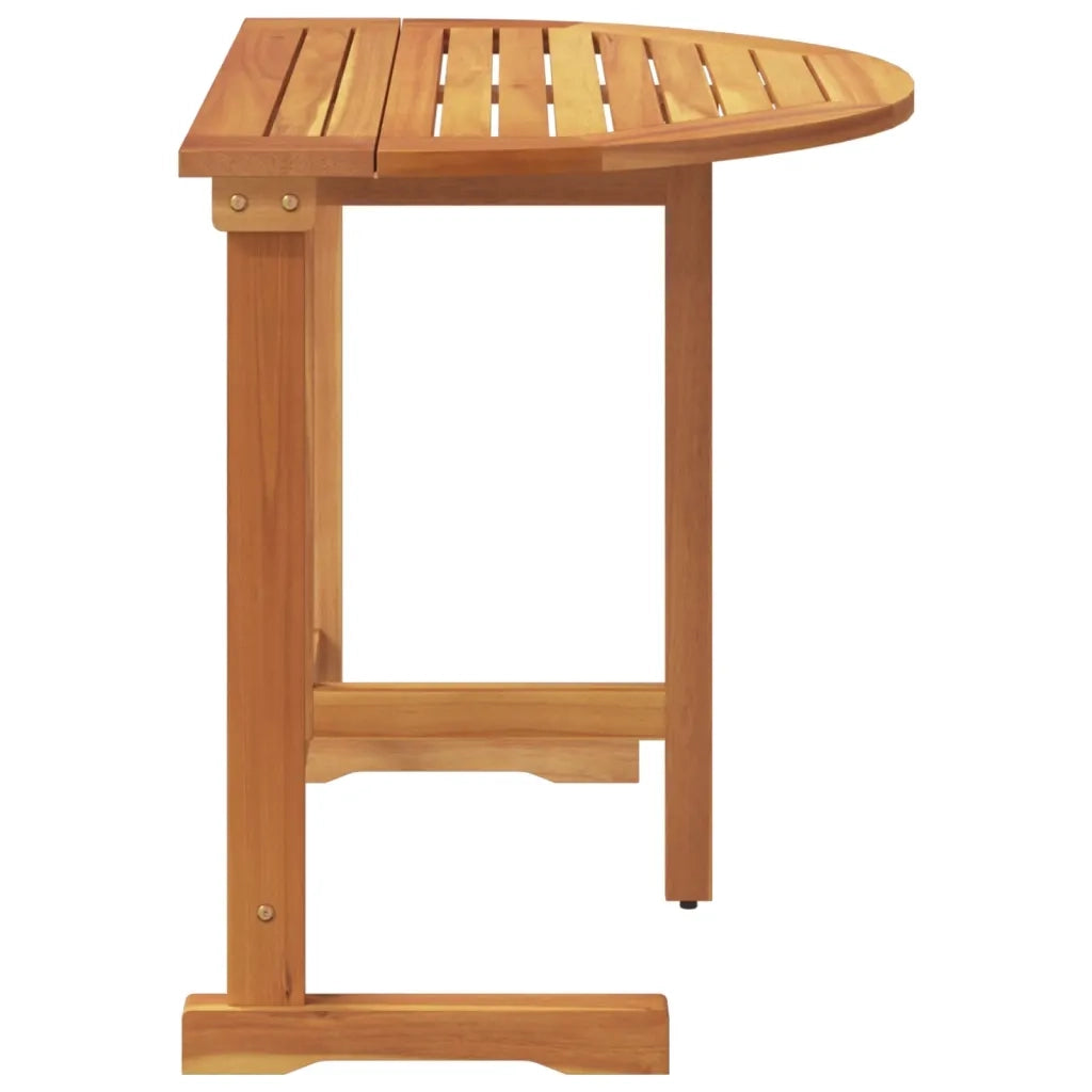 vidaXL Tavolo da Balcone Pieghevole 90x60x72 cm Legno Massello Acacia