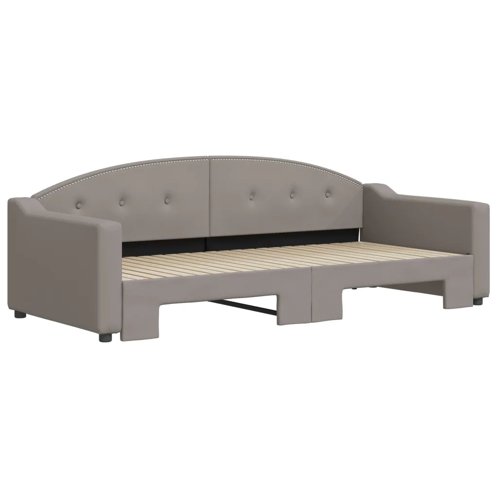 Divano letto | Sof¨¤ letto | Letto singolo Estraibile Tortora 90x200 cm in Tessuto