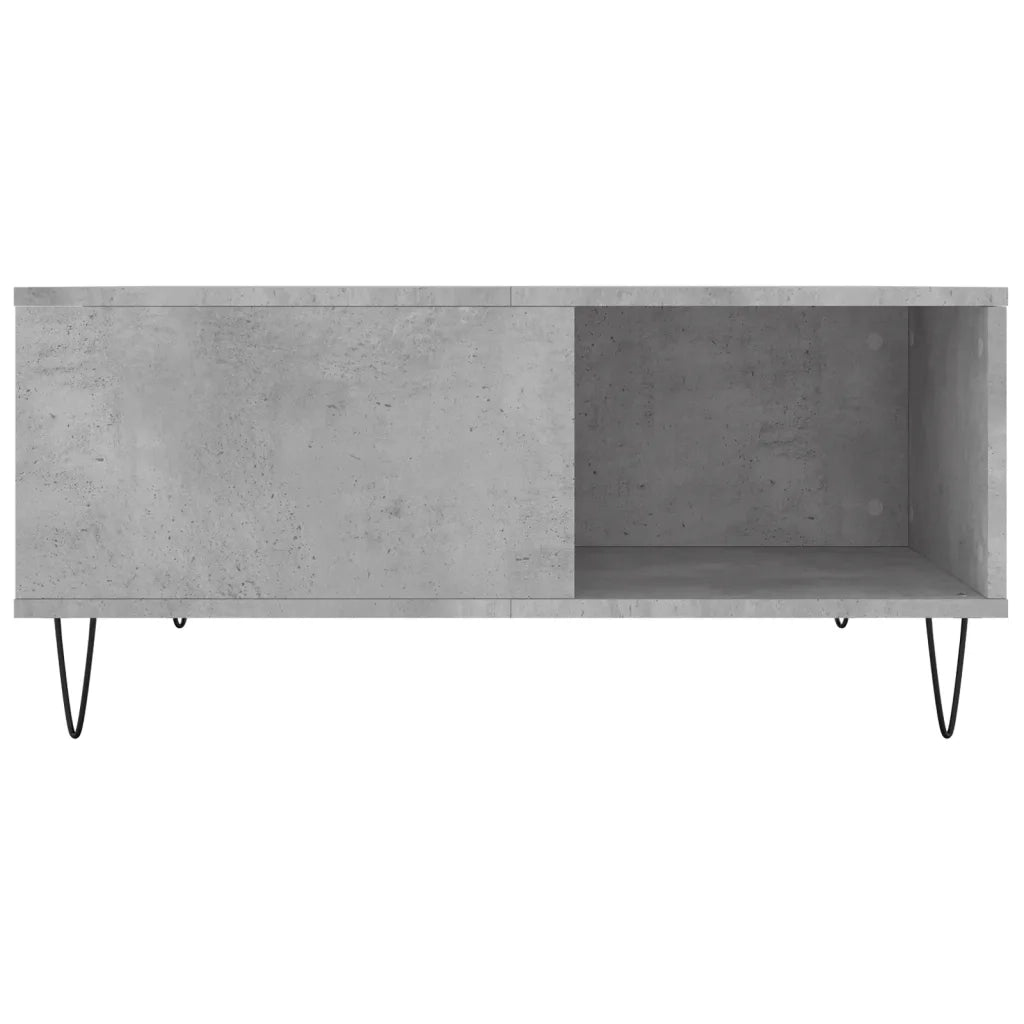 Tavolino salotto | Tavolino da caff¨¨ | Tavolino da Soggiorno Grigio Cemento 80x80x36,5 cm Legno Multistrato