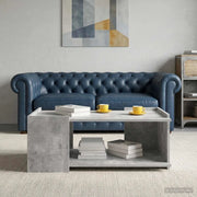 Tavolino da salotto Grigio Cemento 90 x 50 x 33 cm
