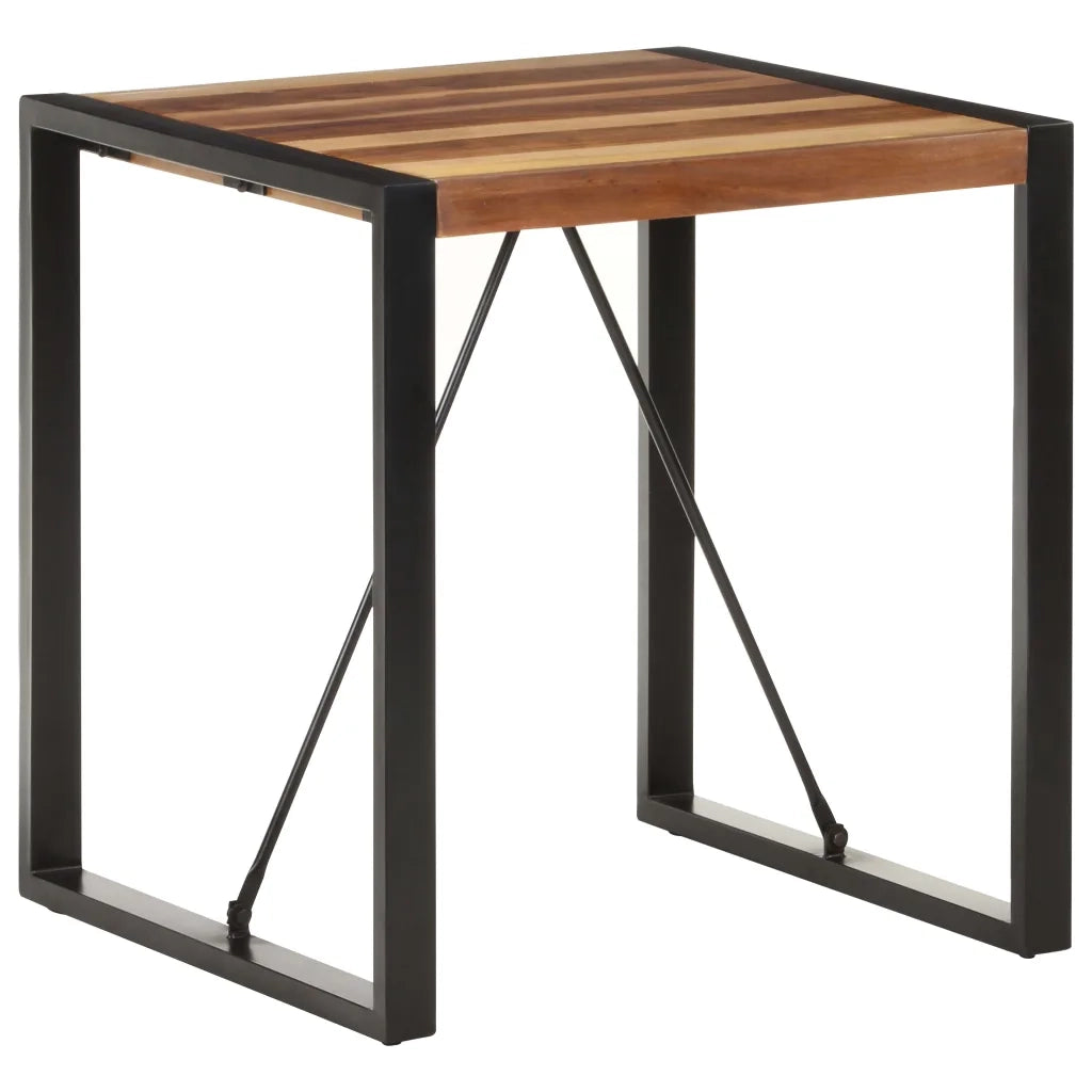 Tavolo da Pranzo 70x70x75 cm in Legno Massello di Acacia 321598