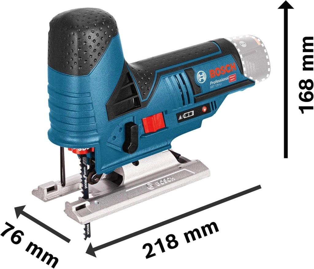 Bosch Professional 0.601.5A1.001 GST 70 Sega Senza Filo, 12 V, Blu, Solo, karton, 10.8 V