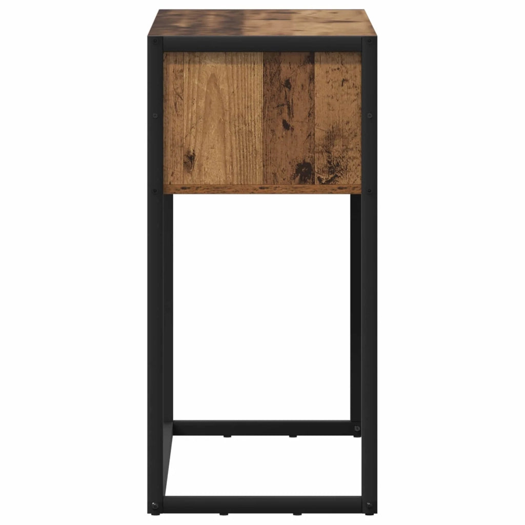 Tavolino | Tavolo laterale Legno vecchio 100 x 36 x 75 cm Legno multistrato