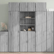 Credenza Grigio Sonoma 70x42,5x185 cm in Legno Multistrato 3281376