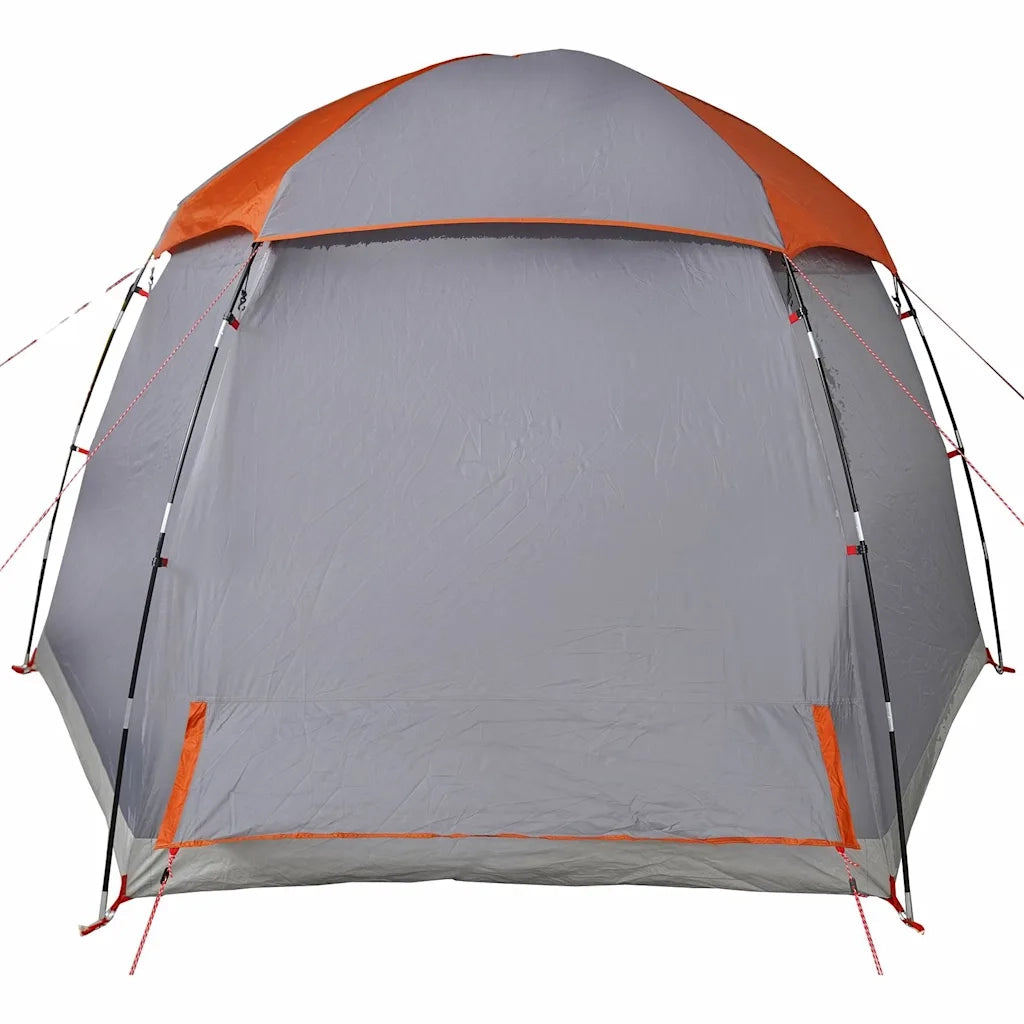 Tenda Familiare Igloo 6 Persone Grigia Arancione Impermeabile 4009571