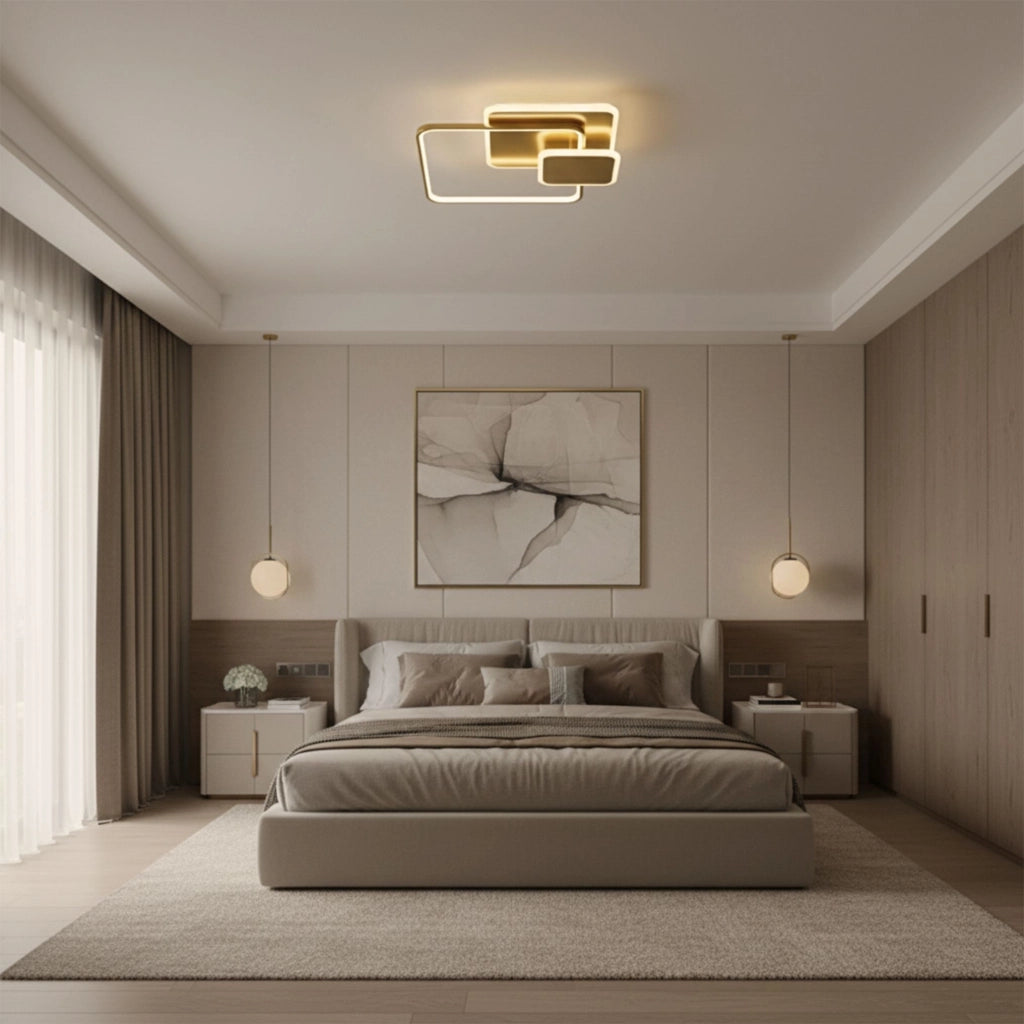 Lampada Da Soffitto App1713-c Brush Gold Led